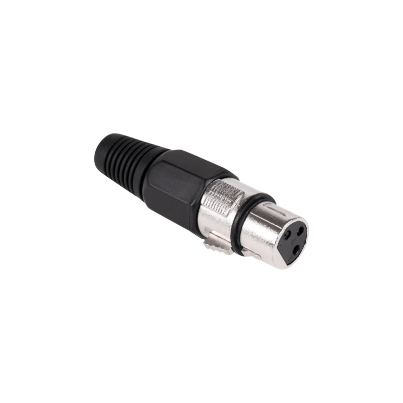 Wtyk Mikrofonowy Żeński Czarny [[