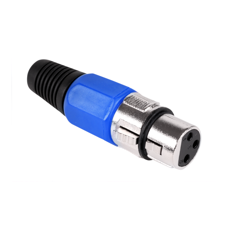 Wtyk Mikrofonowy Żeński Niebieski [[