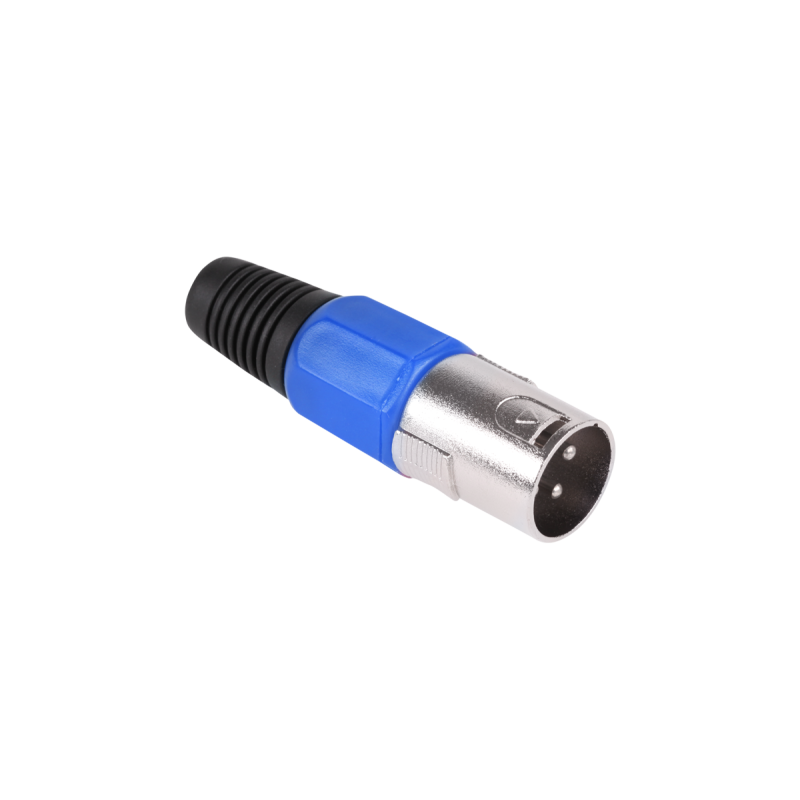 Wtyk Mikrofonowy Męski Niebieski [[