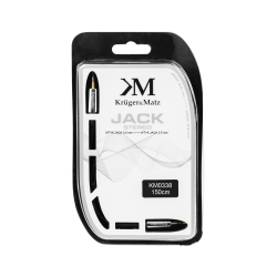 Krüger&Matz Kabel Stereo Jack 3.5  Wtyk - Wtyk  1.5M Kruger&Matz  Kabel Sprężynka [[