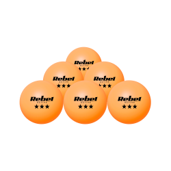 Rebel Zestaw Piłeczek Do Tenisa Stołowego * * * , Materiał Abs, 6 Szt, Rebel Active [[