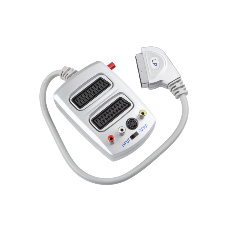 Złącze Wtyk Euro-2Gn+Svhs+3Rca+Przł [[