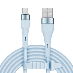 Krüger&Matz Kabel Usb - Microusb 1 M Silikonowy Niebieski Kruger&Matz Basic [[