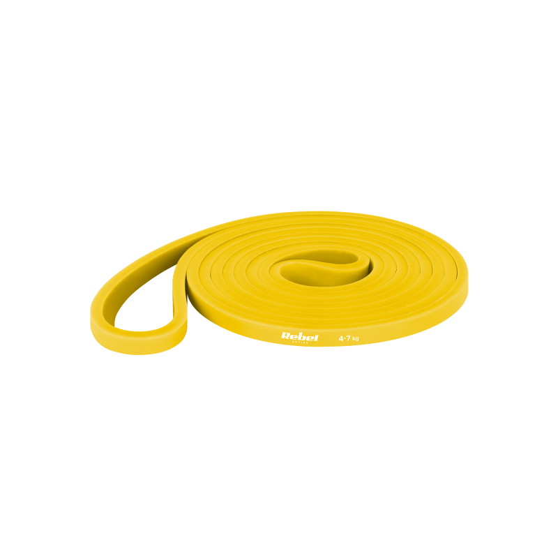 Rebel Guma Do Ćwiczeń Lateksowa - Power Band Pl-1, Żółta 4-7 Kg  Rebel Active [[