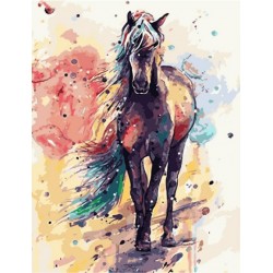 Malowanie po numerach obraz 40x50cm koń ..