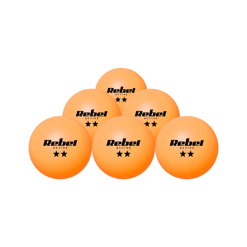 Rebel Zestaw Piłeczek Do Tenisa Stołowego * * , Materiał Abs, 6 Szt, Rebel Active [[