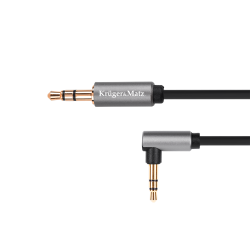 Krüger&Matz Kabel Jack 3.5 Wtyk Kątowy Stereo - 3.5 Wtyk Stereo 1.8M  Kruger&Matz Basic [[