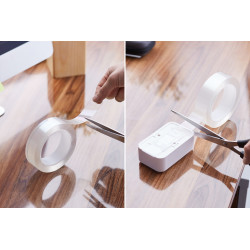 Rebel Dwustronna Taśma Montażowa Nano Wielokrotnego Użytku Rebel (2 Mm X 30 Mm X 3 M) Transparentna [[