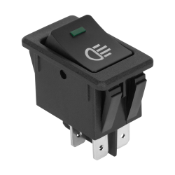 Złącze Przełącznik 12V Włącznik Świateł Z Zieloną Diodą [[