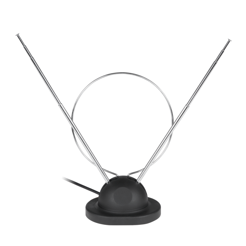 Antena Pokojowa Tv Z Kablem Koncentrycznym Z Podstawką [[