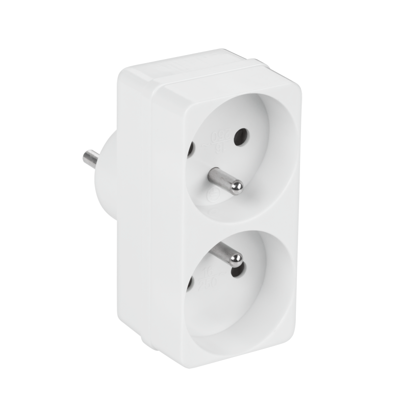 Rebel Rozgałęziacz Sieciowy Rebel 1 Wtyk / 2 Gniazda [[