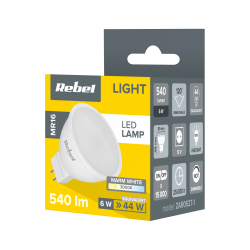 Rebel Lampa Led Rebel  6W Mr16, 3000K, 12V [[