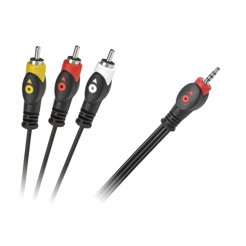 Kabel Jack 3.5 Cztero-Polowy 3 X Rca 3M [[