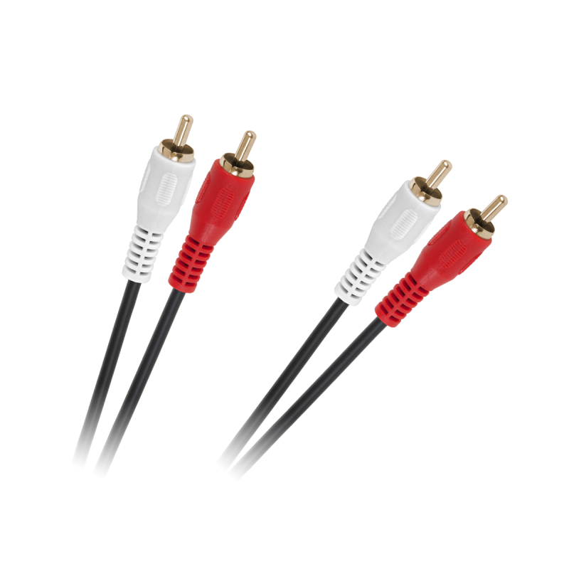 Kabel 2 X Rca - 2 X Rca 1,5M Czarny 4Mm [[