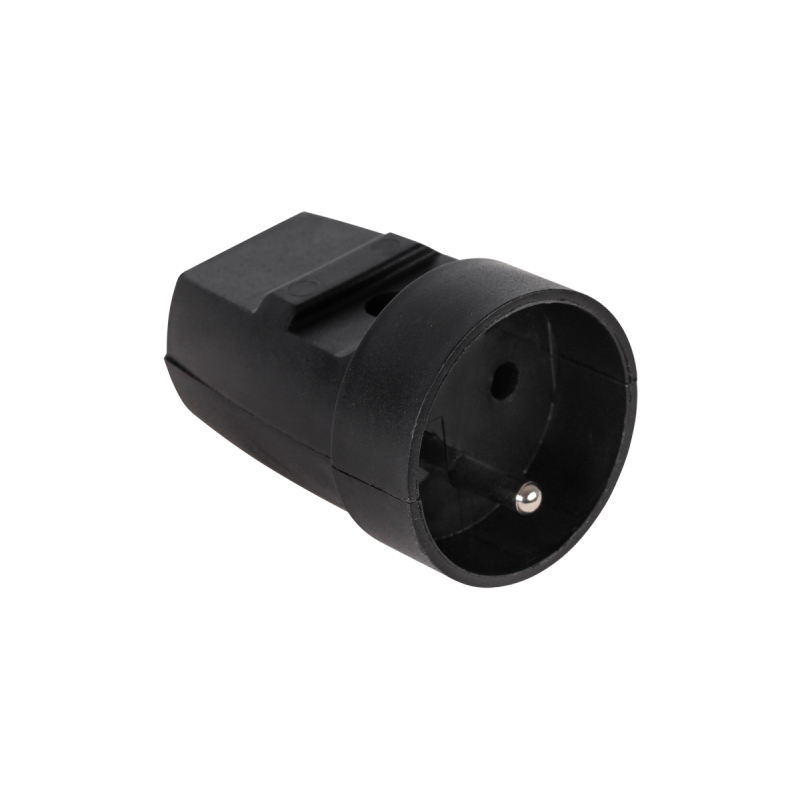 Elgotech Gniazdo Z Uziemieniem Czarne G-10-2 [[