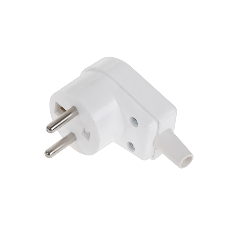 Elgotech Wtyczka Kątowa Z Uziemieniem Biała Wt-20S [[