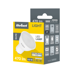Rebel Lampa Led Rebel 5W, Gu10, 4000K, 230V [[