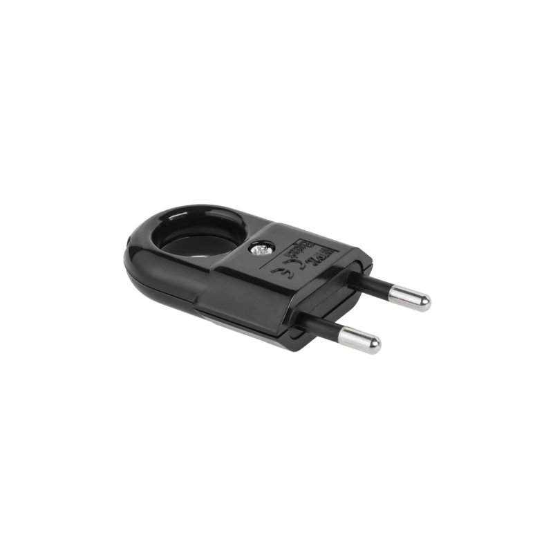 Elgotech Wtyczka Płaska Z Uchwytem Czarna Wtp2C-2 [[