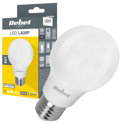 Rebel Lampa Led Rebel A60 8,5W. 3000K, 230V [[