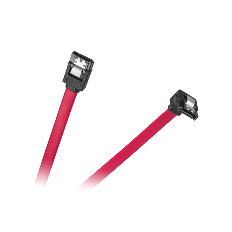 Kabel Sata  Wtyk Prosty - Wtyk Kątowy 0.5M [[