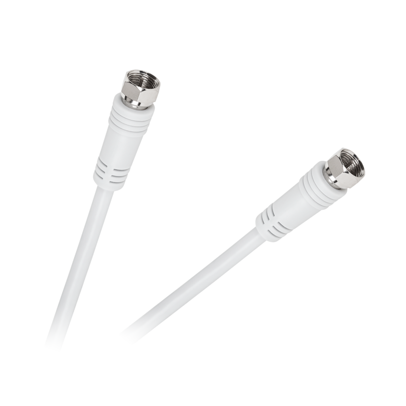 Kabel Wtyk F - Wtyk F 1,8M Biały [[