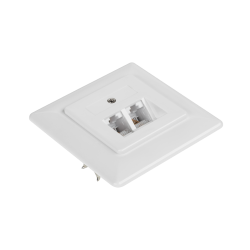 Puszka Naścienna Podwójna 8P4C Przelotowa [[