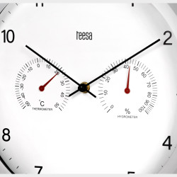 Teesa Zegar Ścienny 30 Cm Z Termometrem I Hydrometrem [[