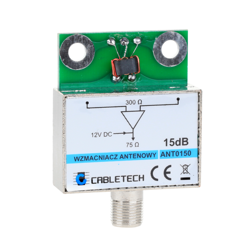 Cabletech Wzmacniacz Antenowy Ekranowany 15Db Cabletech [[