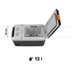 Teesa Profesjonalna Lodówka Turystyczna Teesa Z Funkcją Mrożenia 13L Dc12/24V Ac 230V [[