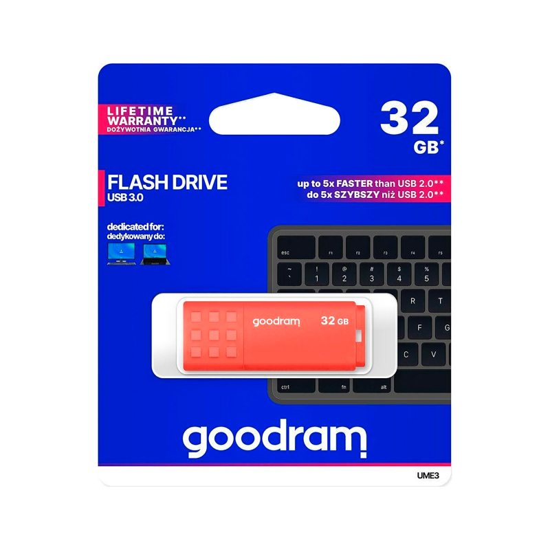 Goodram Pendrive Goodram Usb 3.2 32Gb Pomarańczowy [[