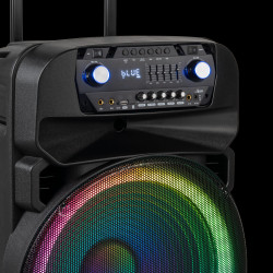 Krüger&Matz Aktywna Kolumna Głośnikowa (Z 2 Mikrofonami Bezprzewodowymi Uhf, Sd, Bluetooth, Fm, Usb, Led) 60 Watt [[