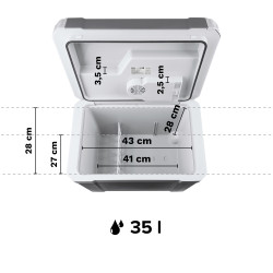 Teesa Lodówka Turystyczna Teesa Z Funkcją Grzania 35L [[