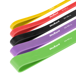 Rebel Zestaw Gum Do Ćwiczeń Tpe - Power Band Pts-1, 4-55 Kg, 5 Gum Tpe, Rebel Active [[