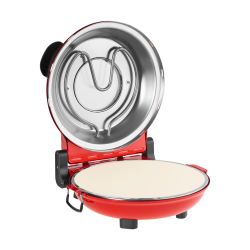 Teesa Piec Do Pizzy Teesa Supreme + , 1200 W, 32 Cm , Okienko , Wyjmowany Kamień, Sterowanie Dwiema Grzałkami [[