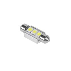Vipow Żarówka samochodowa LED (Canbus) SV8,5 11x36mm 3x5050 SMD,  biała []