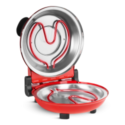 Teesa Piec Do Pizzy Teesa Supreme + , 1200 W, 32 Cm , Okienko , Wyjmowany Kamień, Sterowanie Dwiema Grzałkami [[