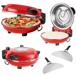 Teesa Piec Do Pizzy Teesa Supreme + , 1200 W, 32 Cm , Okienko , Wyjmowany Kamień, Sterowanie Dwiema Grzałkami [[