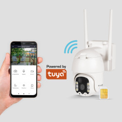 Krüger&Matz Kamera 4G Zewnętrzna Kruger&Matz Connect C100 Solar [[