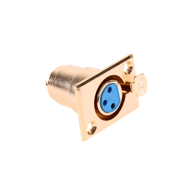 Gniazdo Mikrofonowe Żeńskie Złote [[