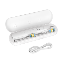 Teesa Soniczna Szczoteczka Do Zębów Teesa Sonic 2 Biała,  5 Trybów Pracy, Etui Podróżne , Usb Typ C [[