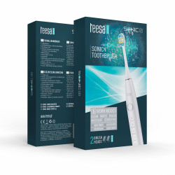 Teesa Soniczna Szczoteczka Do Zębów Teesa Sonic 2 Biała,  5 Trybów Pracy, Etui Podróżne , Usb Typ C [[