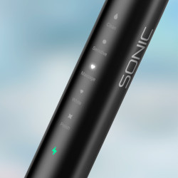 Teesa Soniczna Szczoteczka Do Zębów Teesa Sonic 2 Czarna , 5 Trybów Pracy, Etui Podróżne , Usb Typ C [[