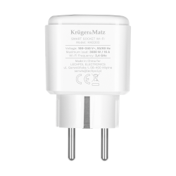 Krüger&Matz Gniazdo Wifi Kruger&Matz Connect P4 Białe Tuya [[