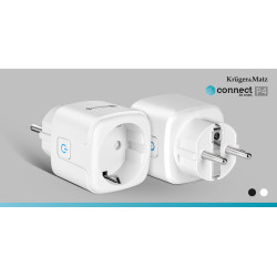 Krüger&Matz Gniazdo Wifi Kruger&Matz Connect P4 Białe Tuya [[