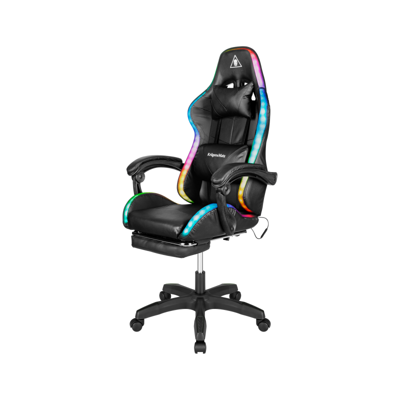 Krüger&Matz Fotel Gamingowy Kruger&Matz Gx-150 Czarny Led [[