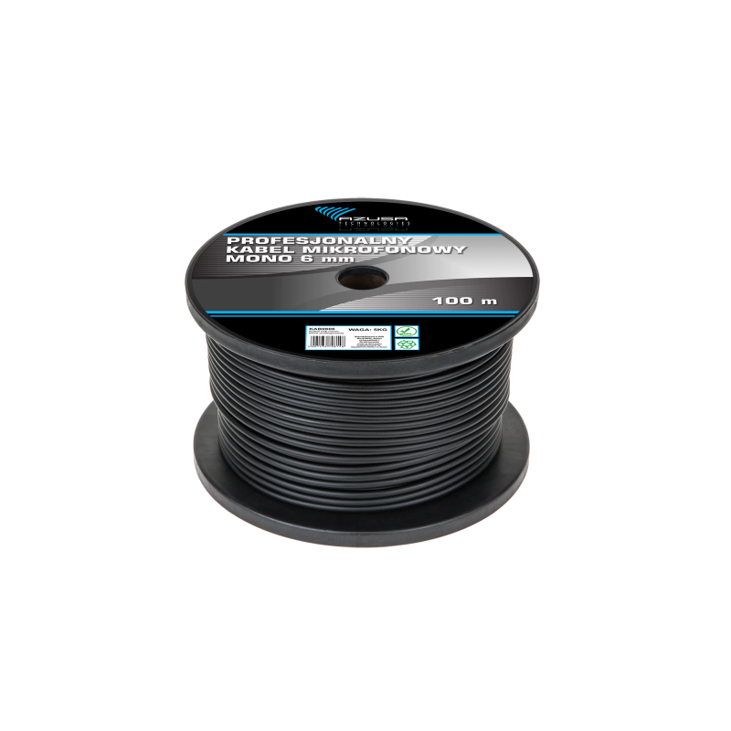 Azusa Kabel Mikrofonowy Mono 6Mm Profesjonalny [[