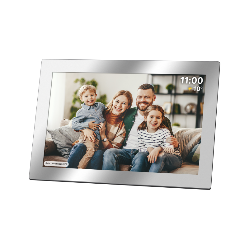 Krüger&Matz Cyfrowa Ramka Kruger&Matz Na Zdjęcia Frameo Wi-Fi 10,1" Lustrzana [[