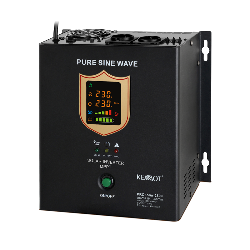Kemot Przetwornica Solarna Naścienna ( Inwerter )  Kemot Prosolar-2500 ( 24V 230V 25000Va/1800W ) [[