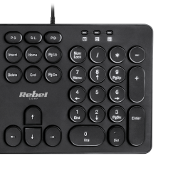 Rebel Zestaw Klawiatura I Mysz Przewodowa Rebel Wds200 [[