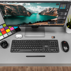 Rebel Zestaw Klawiatura I Mysz Bezprzewodowa Rebel Ws400 [[